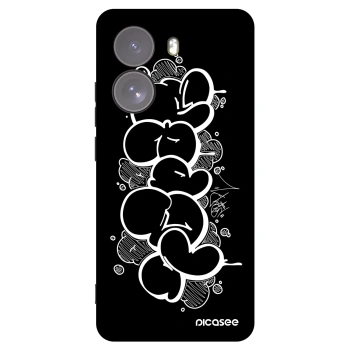 Picasee silikonový černý obal pro Xiaomi Poco X7 - Throw UP