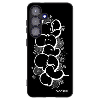 Picasee silikonový černý obal pro Samsung Galaxy S25 5G - Throw UP