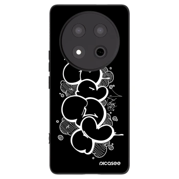 Picasee silikonový černý obal pro Honor Magic7 Lite 5G - Throw UP