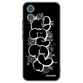 Picasee silikonový černý obal pro Motorola Moto G34 5G - Throw UP