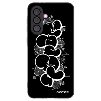 Picasee silikonový černý obal pro Samsung Galaxy A56 5G A566B - Throw UP