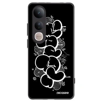 Picasee silikonový černý obal pro Vivo V50 Lite 5G - Throw UP