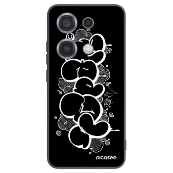 Picasee silikonový černý obal pro Xiaomi Redmi Note 14S - Throw UP