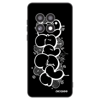 Picasee silikonový černý obal pro OnePlus 13 5G - Throw UP