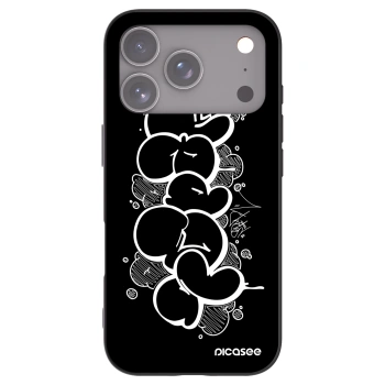 Picasee silikonový černý obal pro Apple iPhone 17 Pro - Throw UP
