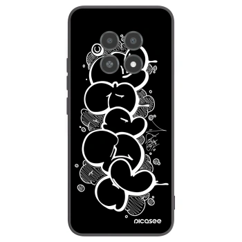 Picasee silikonový černý obal pro Realme 12X - Throw UP
