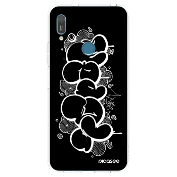 Picasee silikonový průhledný obal pro Huawei Y6 2019 - Throw UP