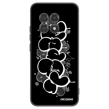 Picasee silikonový černý obal pro OnePlus 13R 5G - Throw UP