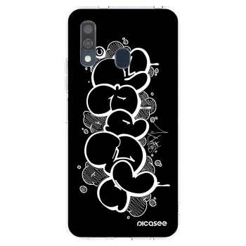 Picasee silikonový průhledný obal pro Samsung Galaxy A40 A405F - Throw UP