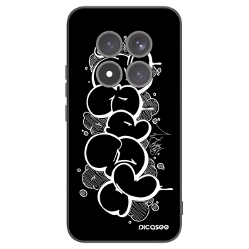 Picasee silikonový černý obal pro Xiaomi Redmi Note 15 Pro+ - Throw UP