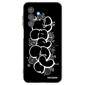 Picasee silikonový černý obal pro Samsung Galaxy A17 5G - Throw UP