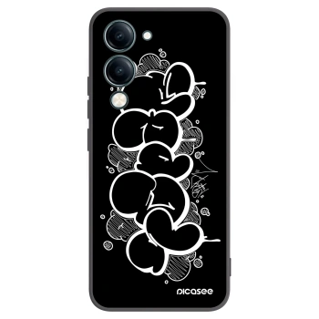 Picasee silikonový černý obal pro Vivo Y29s 5G - Throw UP