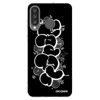 Picasee silikonový průhledný obal pro Huawei P30 Lite - Throw UP