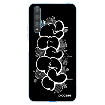 Picasee silikonový průhledný obal pro Huawei Nova 5T - Throw UP