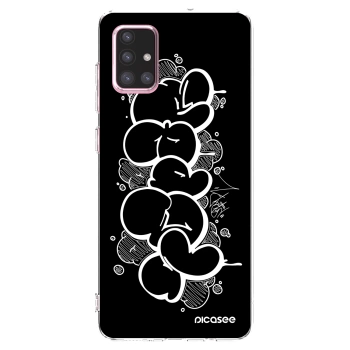 Picasee silikonový průhledný obal pro Samsung Galaxy A71 A715F - Throw UP