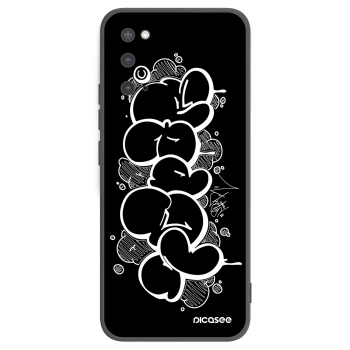 Picasee silikonový černý obal pro Samsung Galaxy S20 G980F - Throw UP