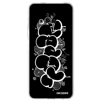 Picasee silikonový průhledný obal pro Xiaomi Redmi Note 9 Pro - Throw UP