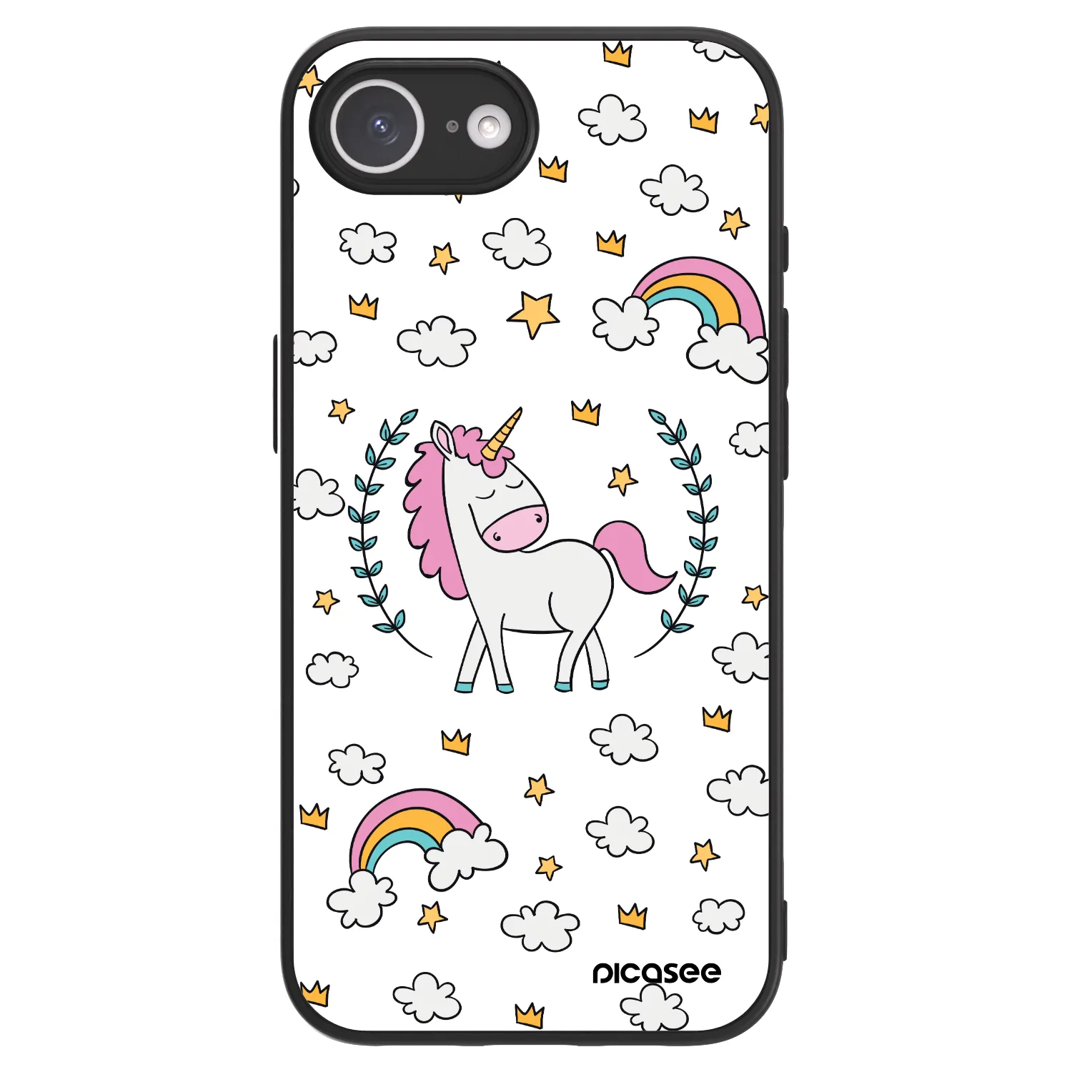 Picasee ULTIMATE CASE pro Apple iPhone 16e - Unicorn hvězdné nebe