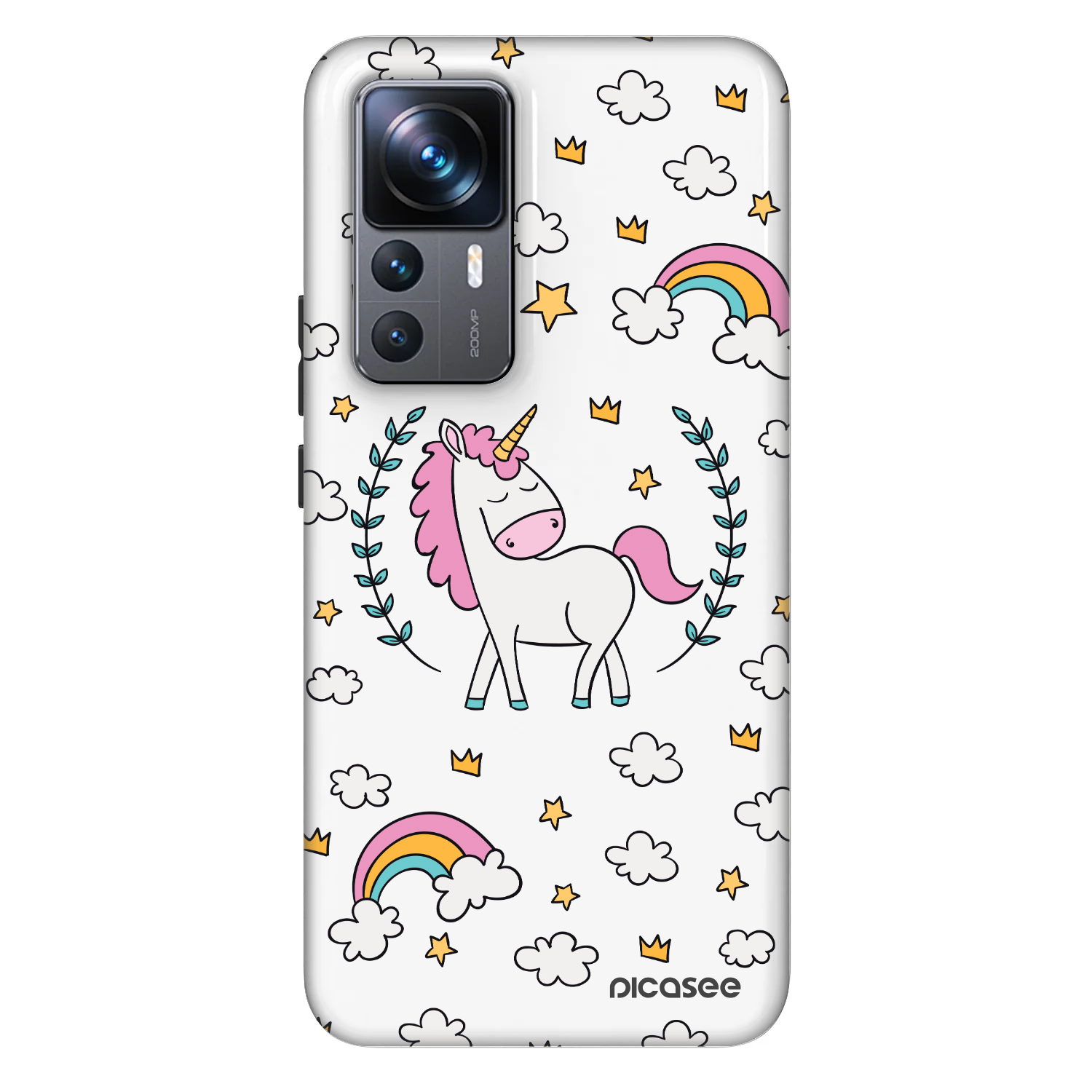 Picasee Fashion Case pro Xiaomi 12T - Unicorn hvězdné nebe