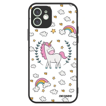 Picasee ULTIMATE CASE pro Apple iPhone 12 - Unicorn hvězdné nebe