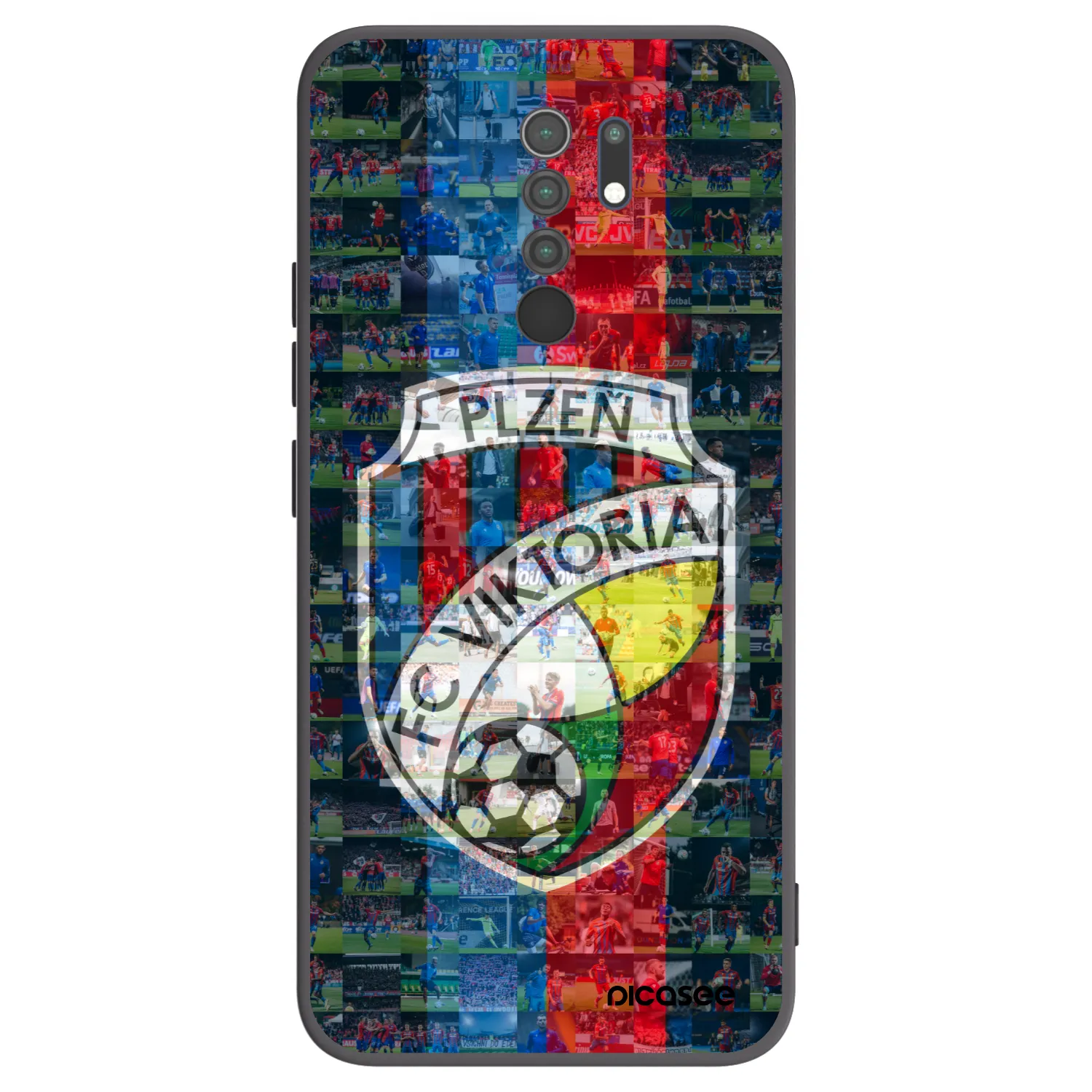Picasee silikonový černý obal pro Xiaomi Redmi 9 - FC Viktoria Plzeň A