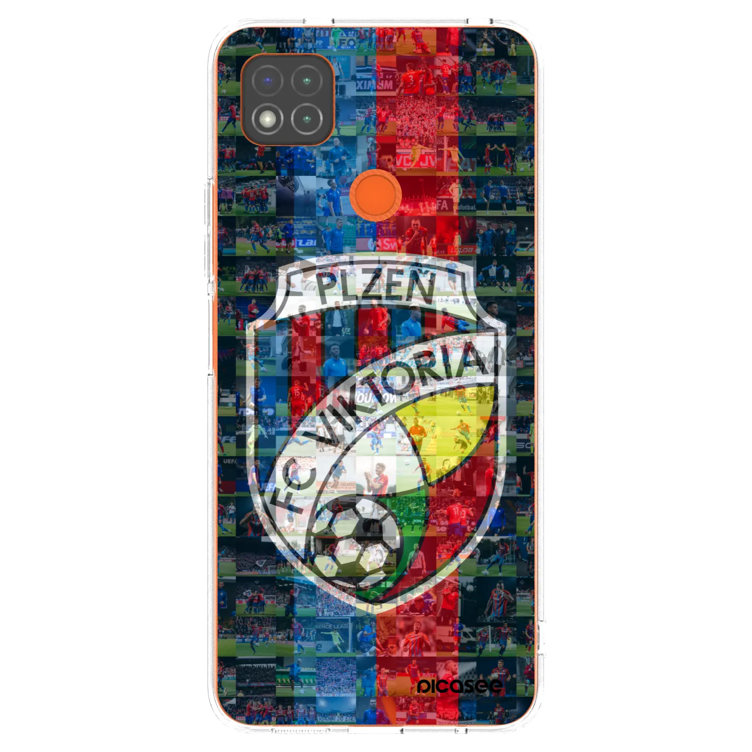 Picasee silikonový průhledný obal pro Xiaomi Redmi 9C - FC Viktoria Plzeň A