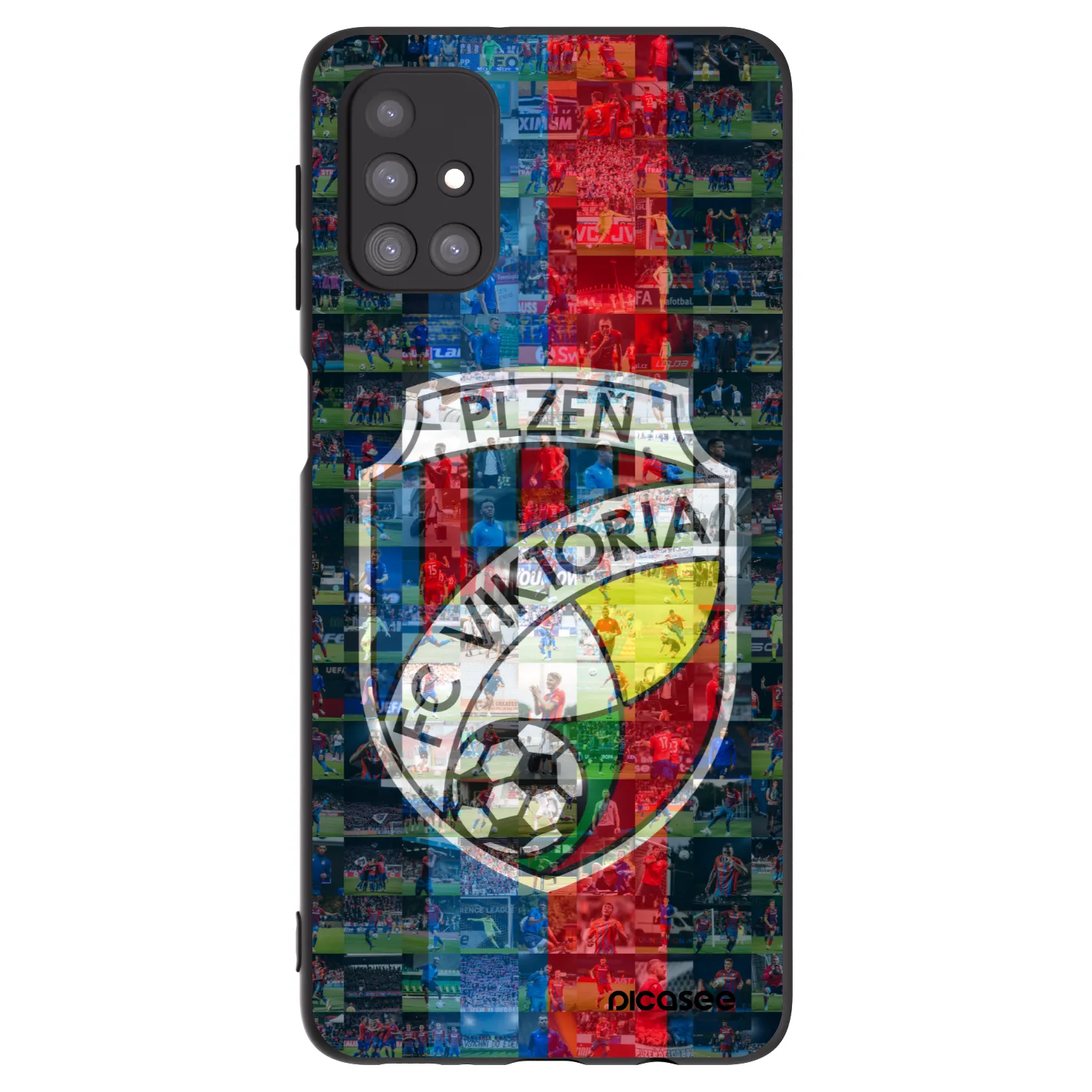 Picasee silikonový černý obal pro Samsung Galaxy M31s - FC Viktoria Plzeň A