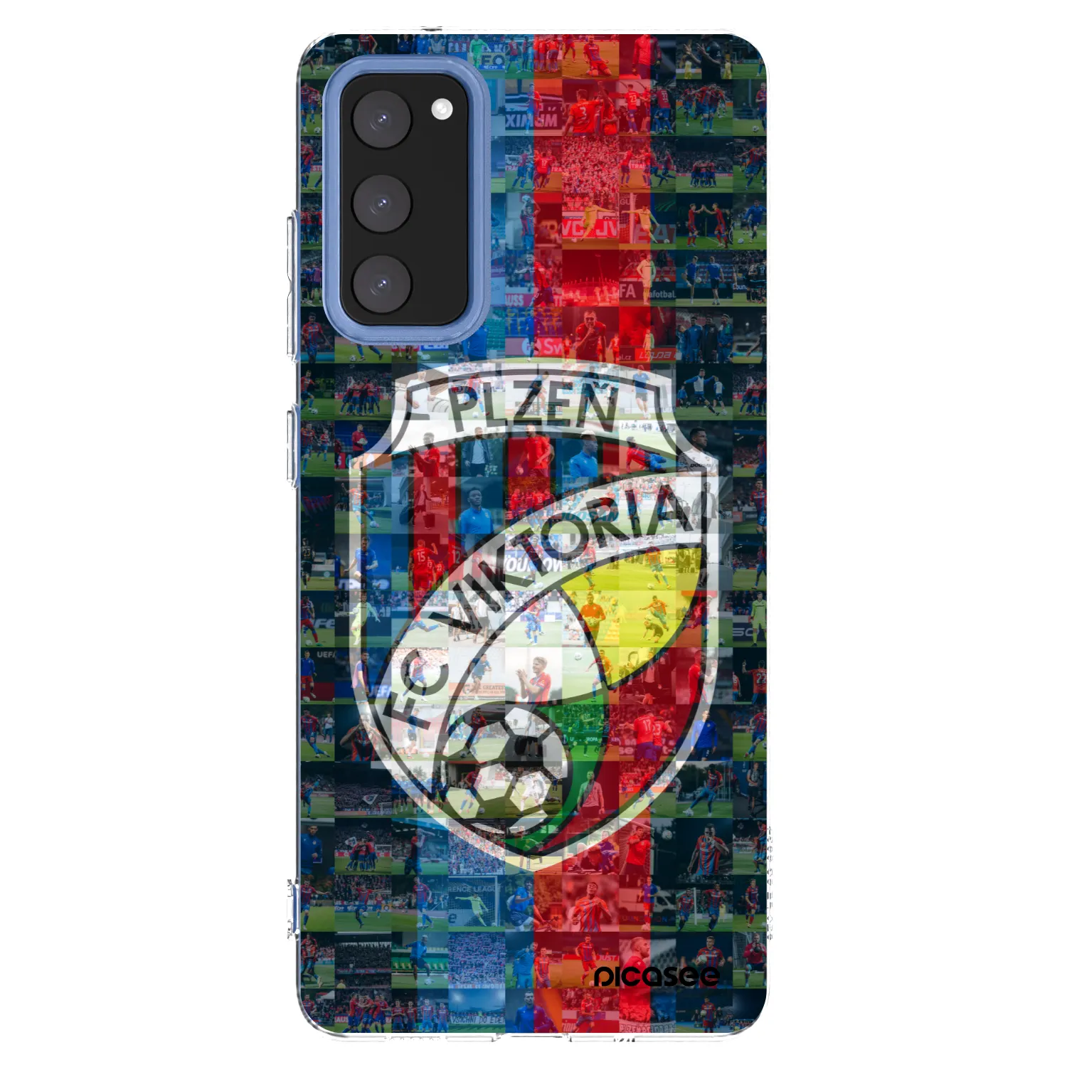 Picasee silikonový průhledný obal pro Samsung Galaxy S20 FE - FC Viktoria Plzeň A
