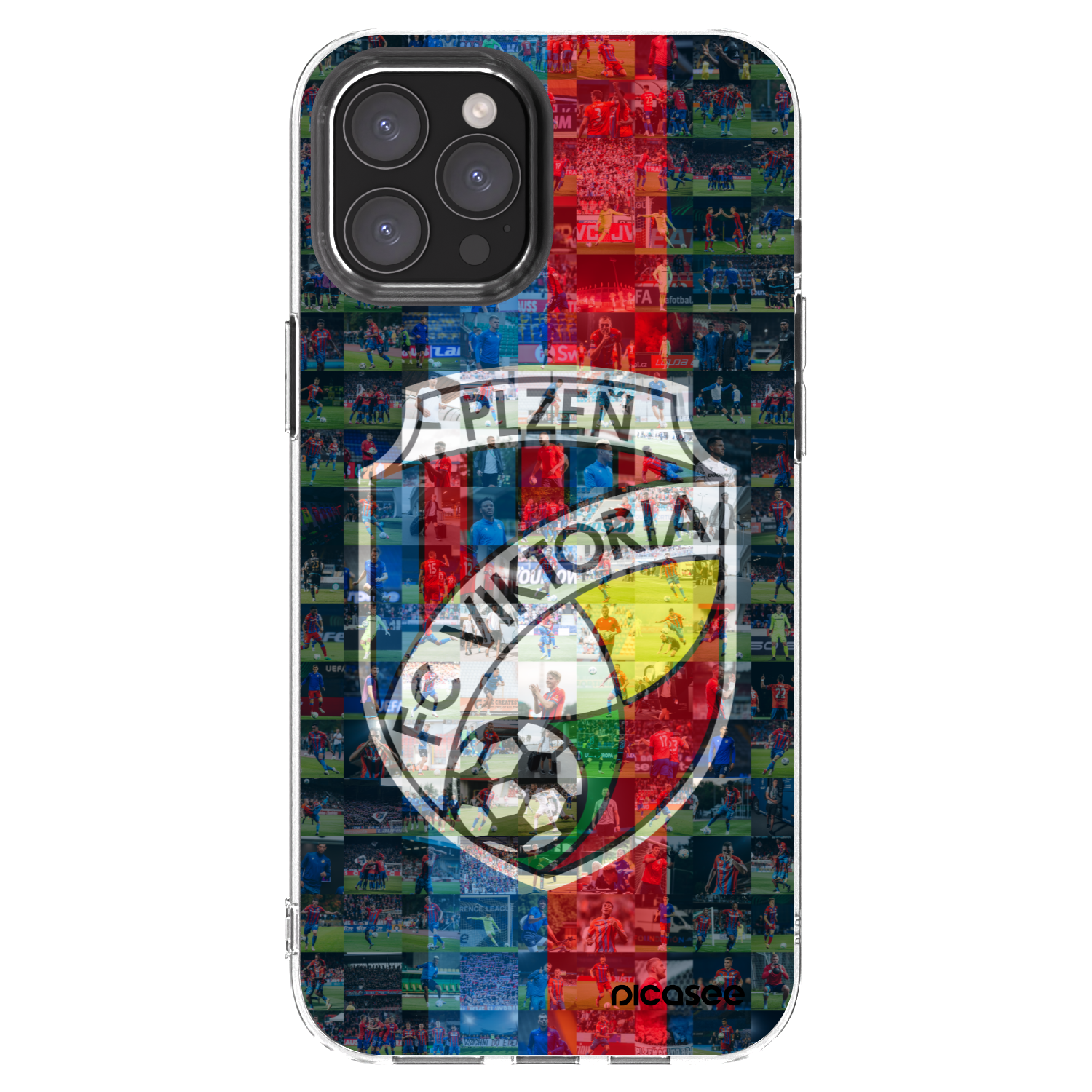 Picasee silikonový průhledný obal pro Apple iPhone 12 Pro Max - FC Viktoria Plzeň A