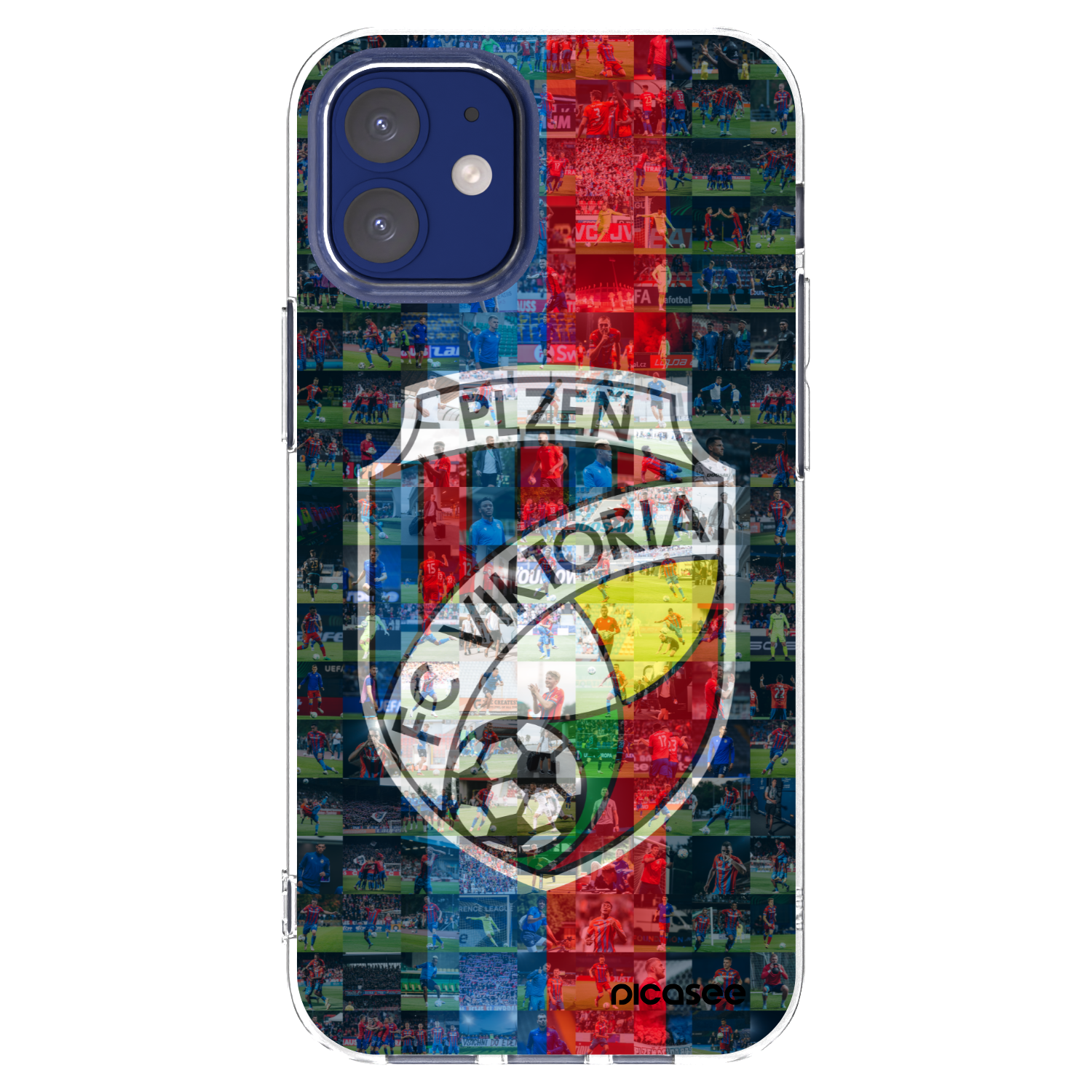 Picasee silikonový průhledný obal pro Apple iPhone 12 mini - FC Viktoria Plzeň A
