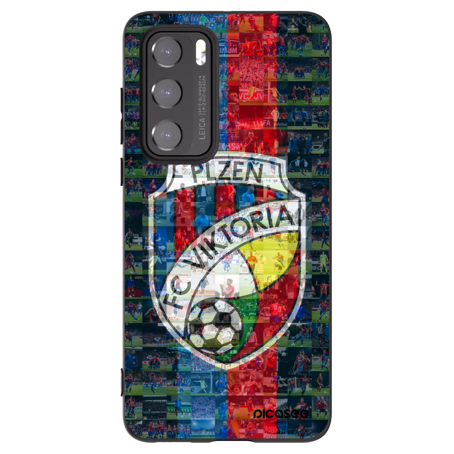 Picasee silikonový černý obal pro Huawei P40 - FC Viktoria Plzeň A