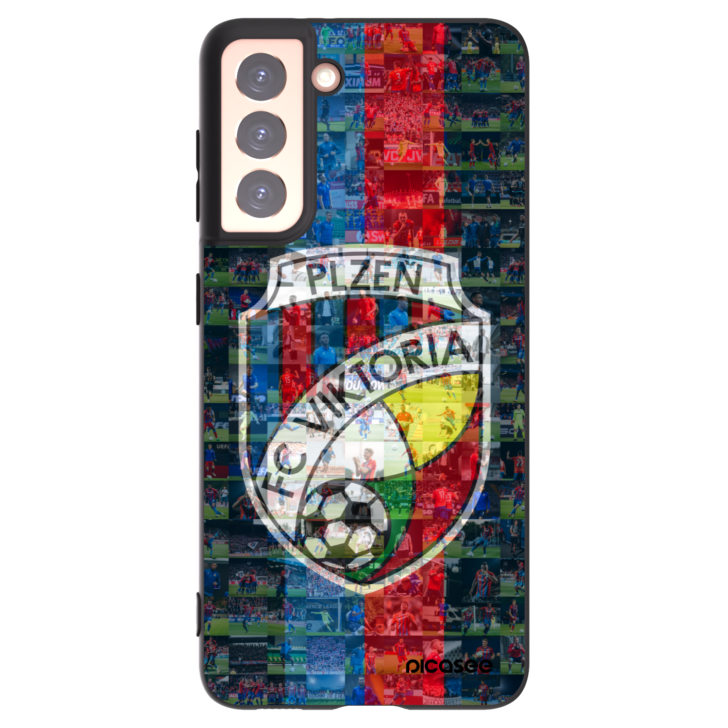 Picasee silikonový černý obal pro Samsung Galaxy S21 5G G991B - FC Viktoria Plzeň A