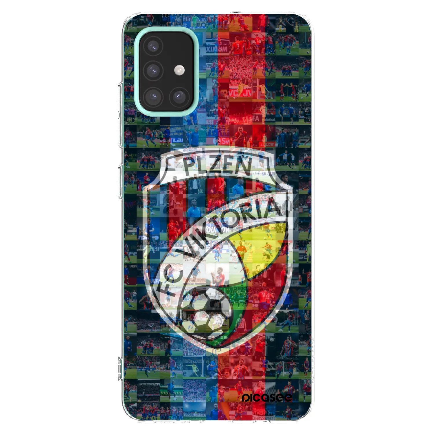Picasee silikonový průhledný obal pro Samsung Galaxy M31s - FC Viktoria Plzeň A