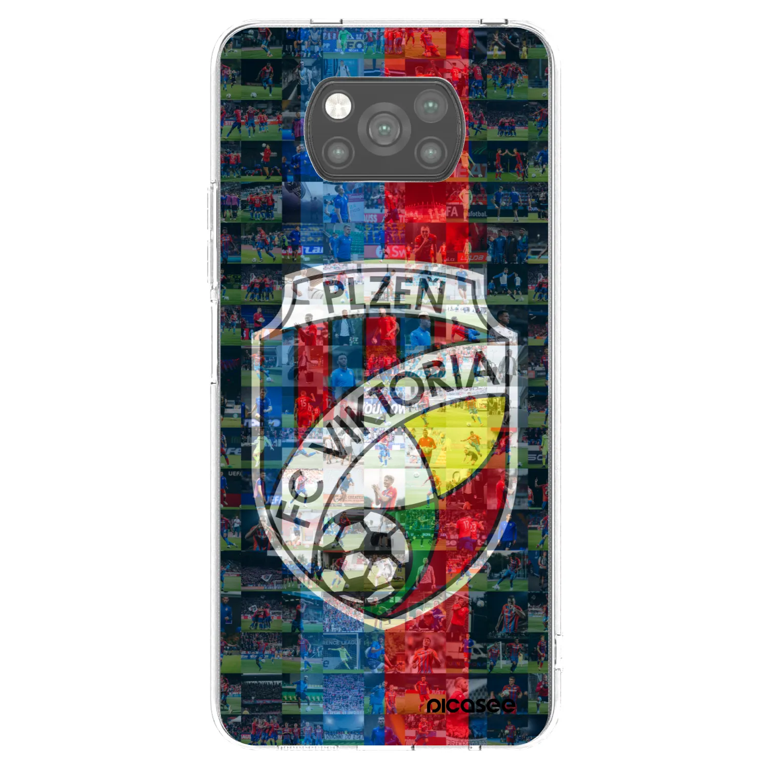 Picasee silikonový černý obal pro Xiaomi Poco X3 Pro - FC Viktoria Plzeň A