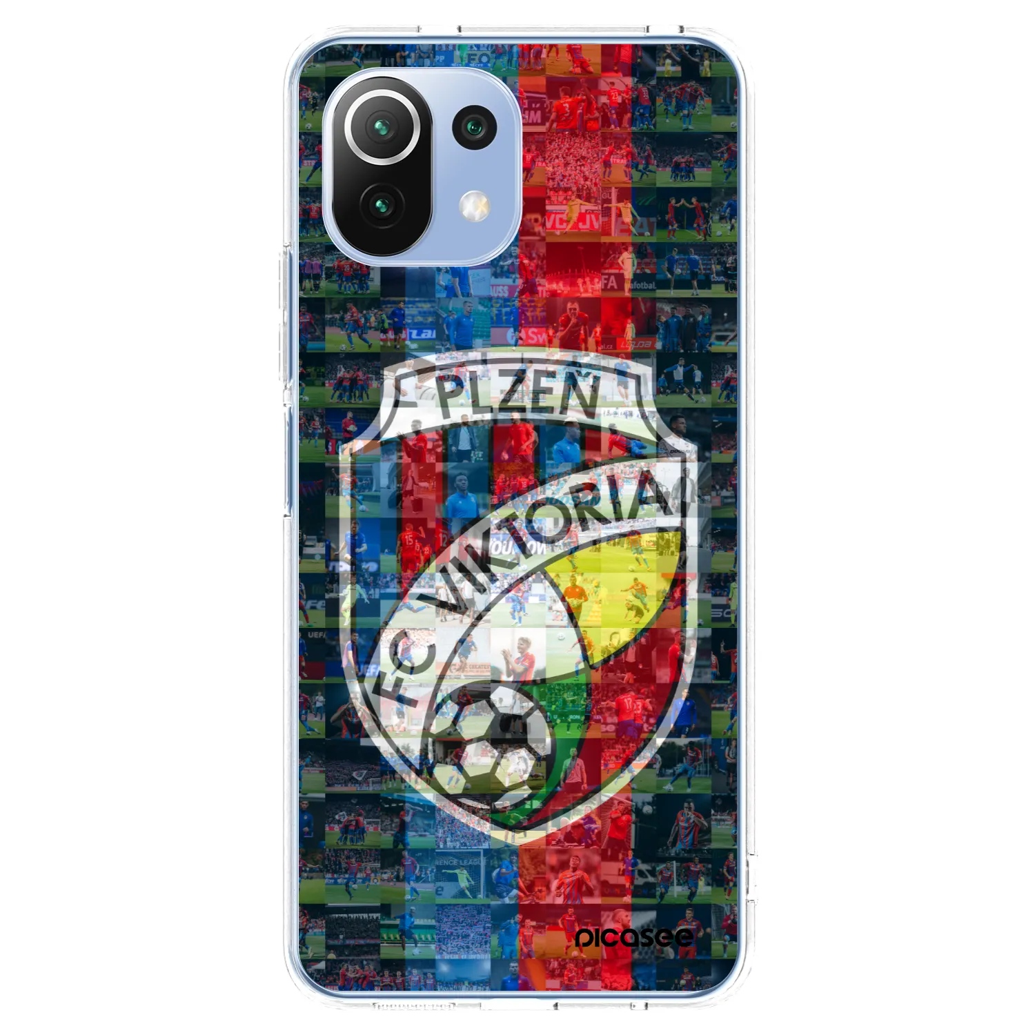 Picasee silikonový průhledný obal pro Xiaomi Mi 11 Lite - FC Viktoria Plzeň A