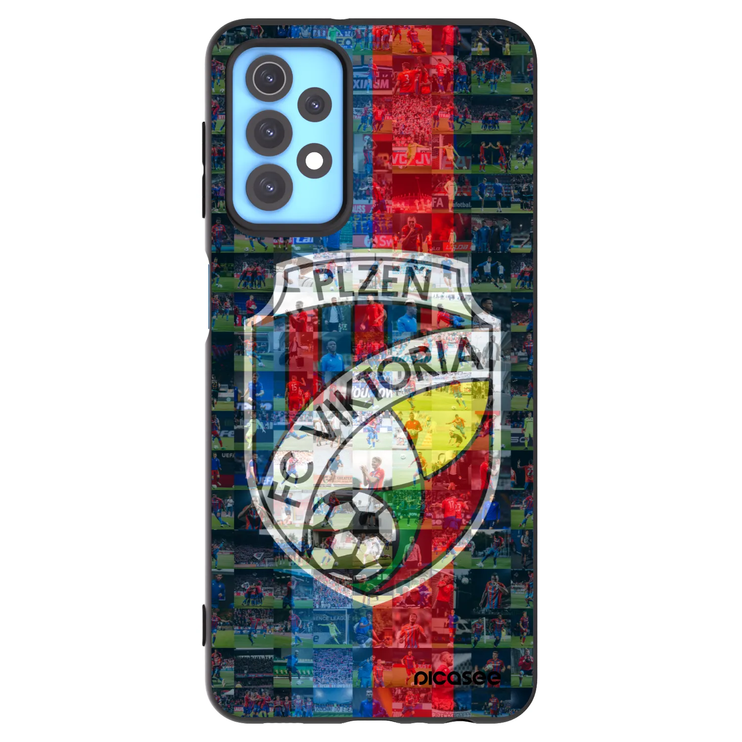 Picasee silikonový černý obal pro Samsung Galaxy A32 4G SM-A325F - FC Viktoria Plzeň A