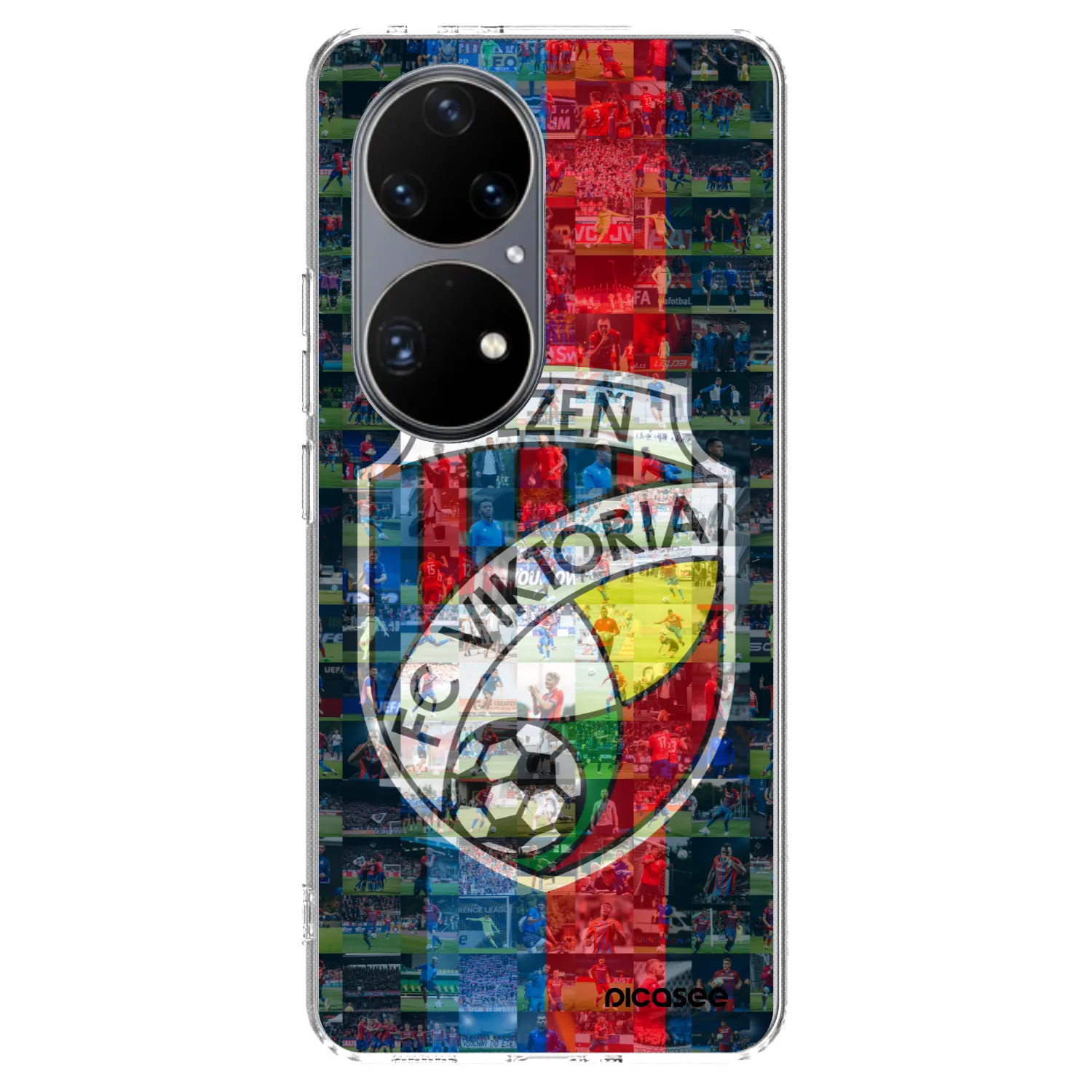 Picasee silikonový průhledný obal pro Huawei P50 - FC Viktoria Plzeň A
