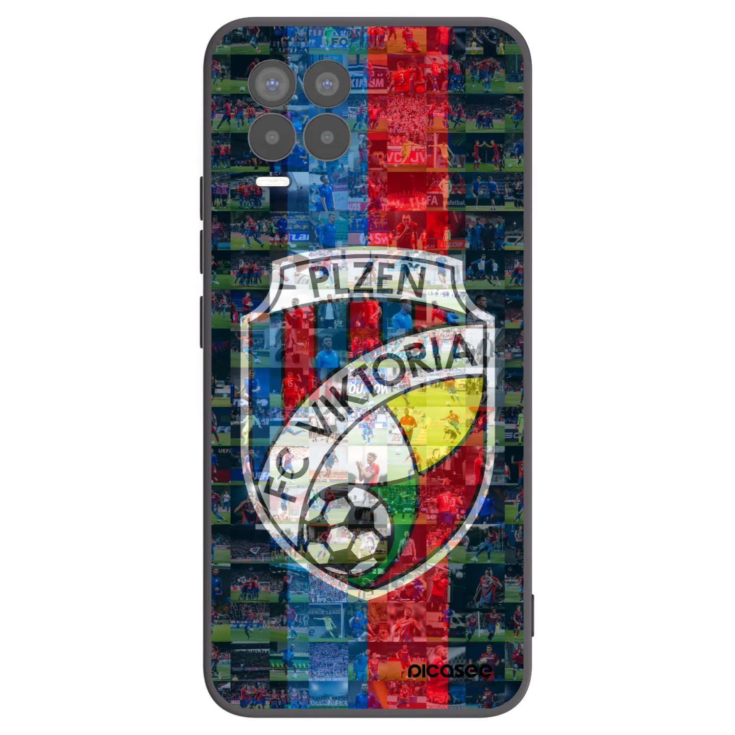 Picasee silikonový černý obal pro Realme 8 4G - FC Viktoria Plzeň A