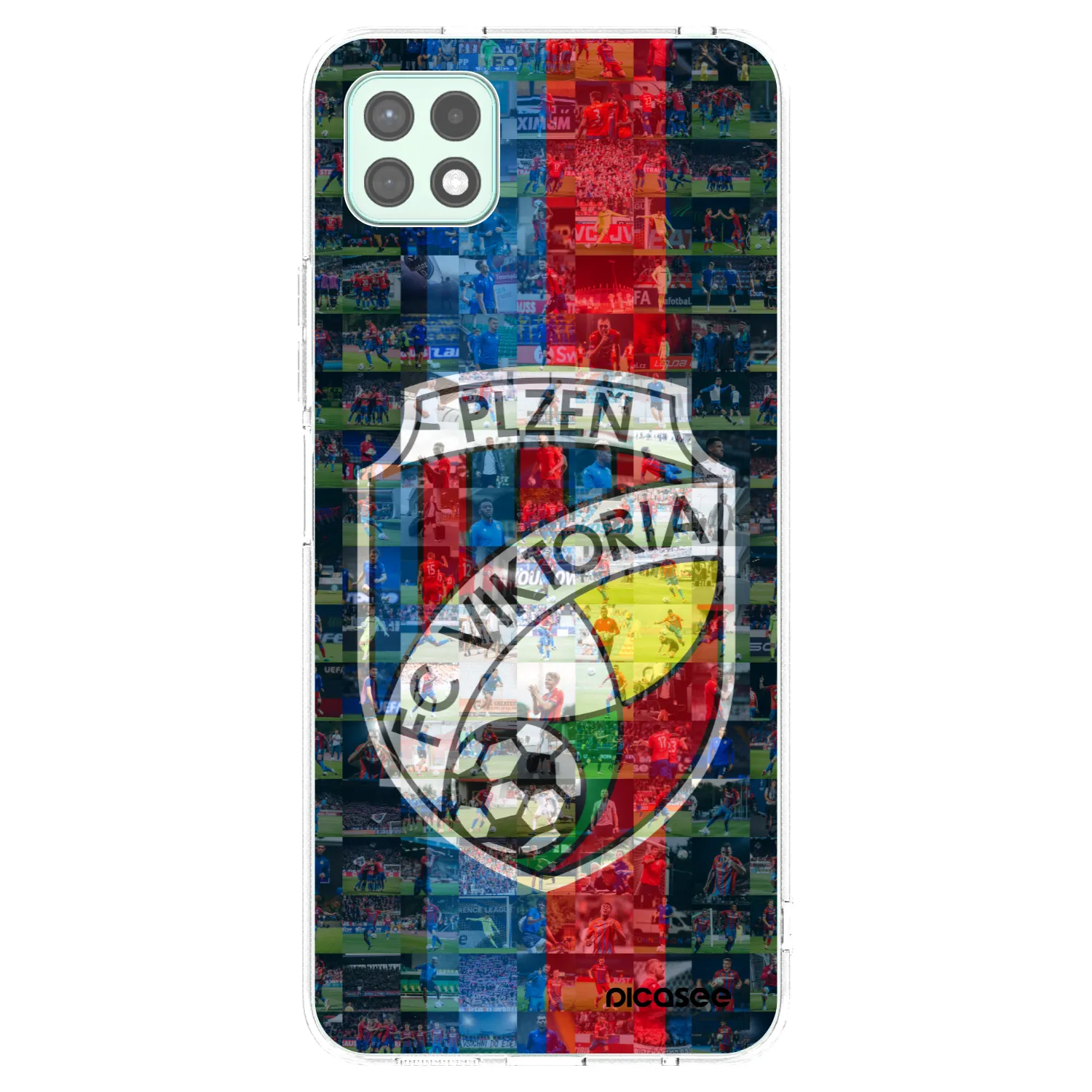 Picasee silikonový průhledný obal pro Samsung Galaxy A22 A226B 5G - FC Viktoria Plzeň A