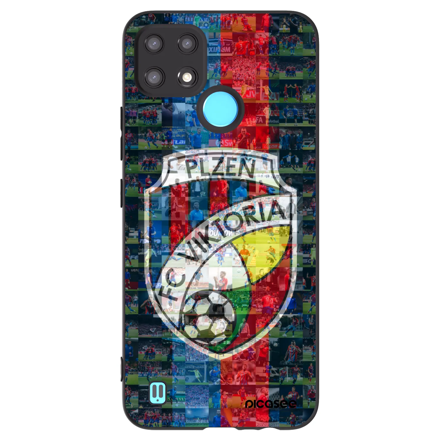Picasee silikonový černý obal pro Realme C21 - FC Viktoria Plzeň A
