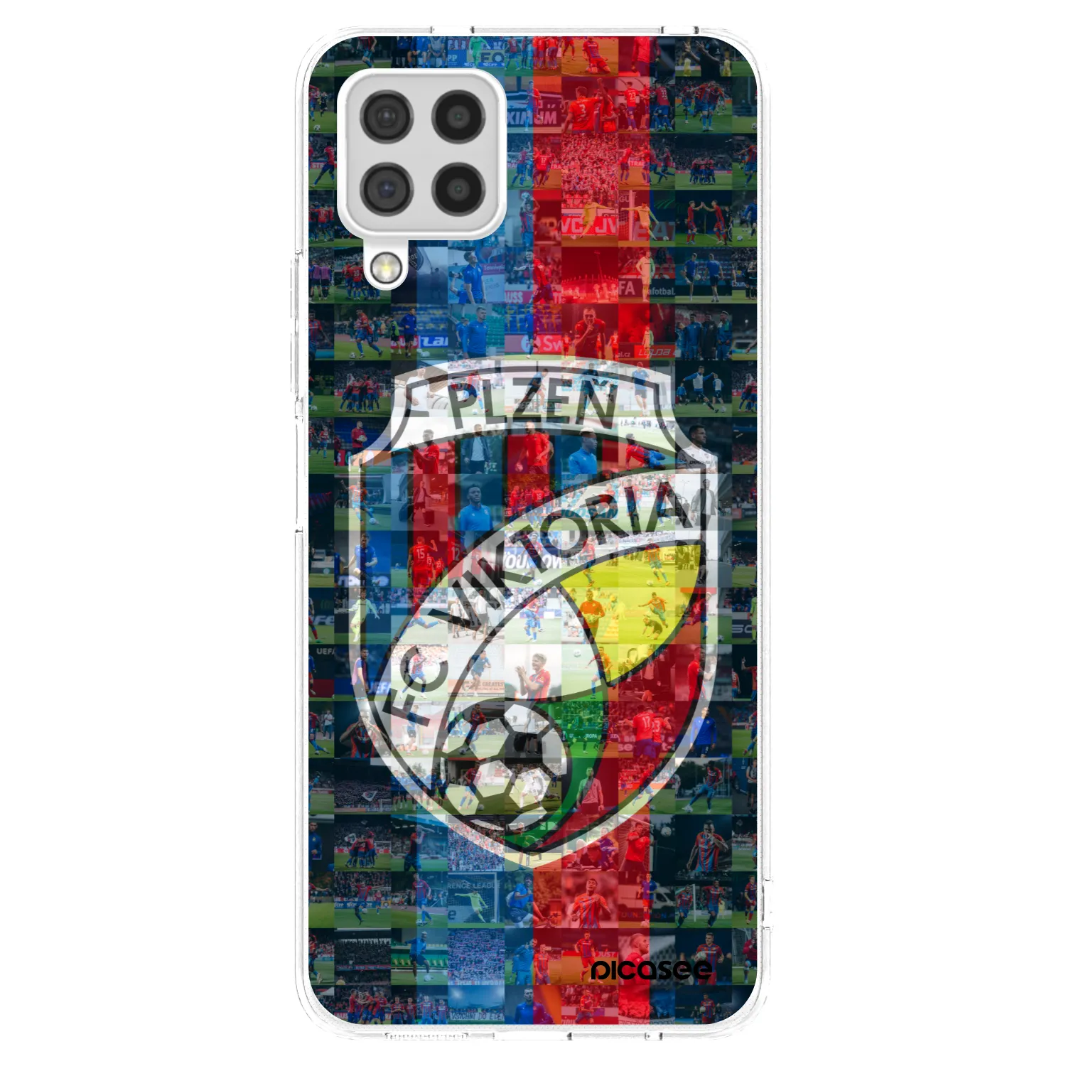 Picasee silikonový průhledný obal pro Samsung Galaxy A22 A225F 4G - FC Viktoria Plzeň A