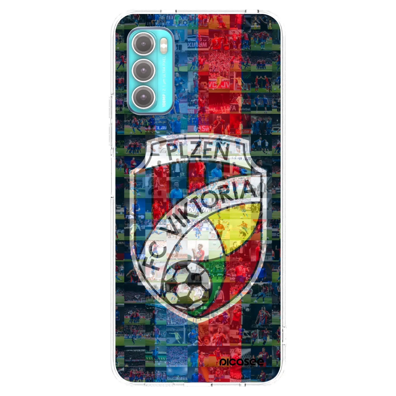 Picasee silikonový průhledný obal pro Motorola Moto G60 - FC Viktoria Plzeň A