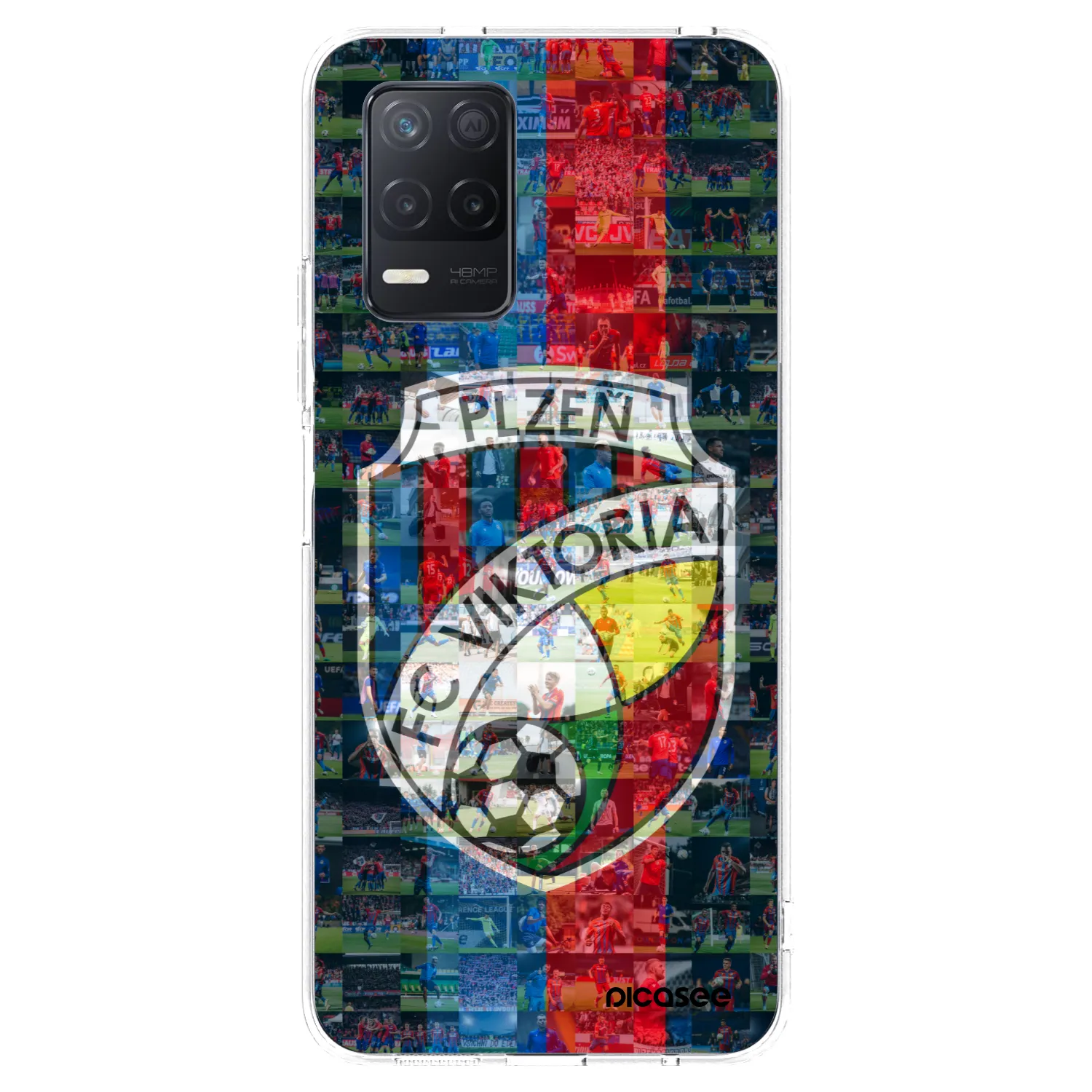 Picasee silikonový průhledný obal pro Realme 8 5G - FC Viktoria Plzeň A