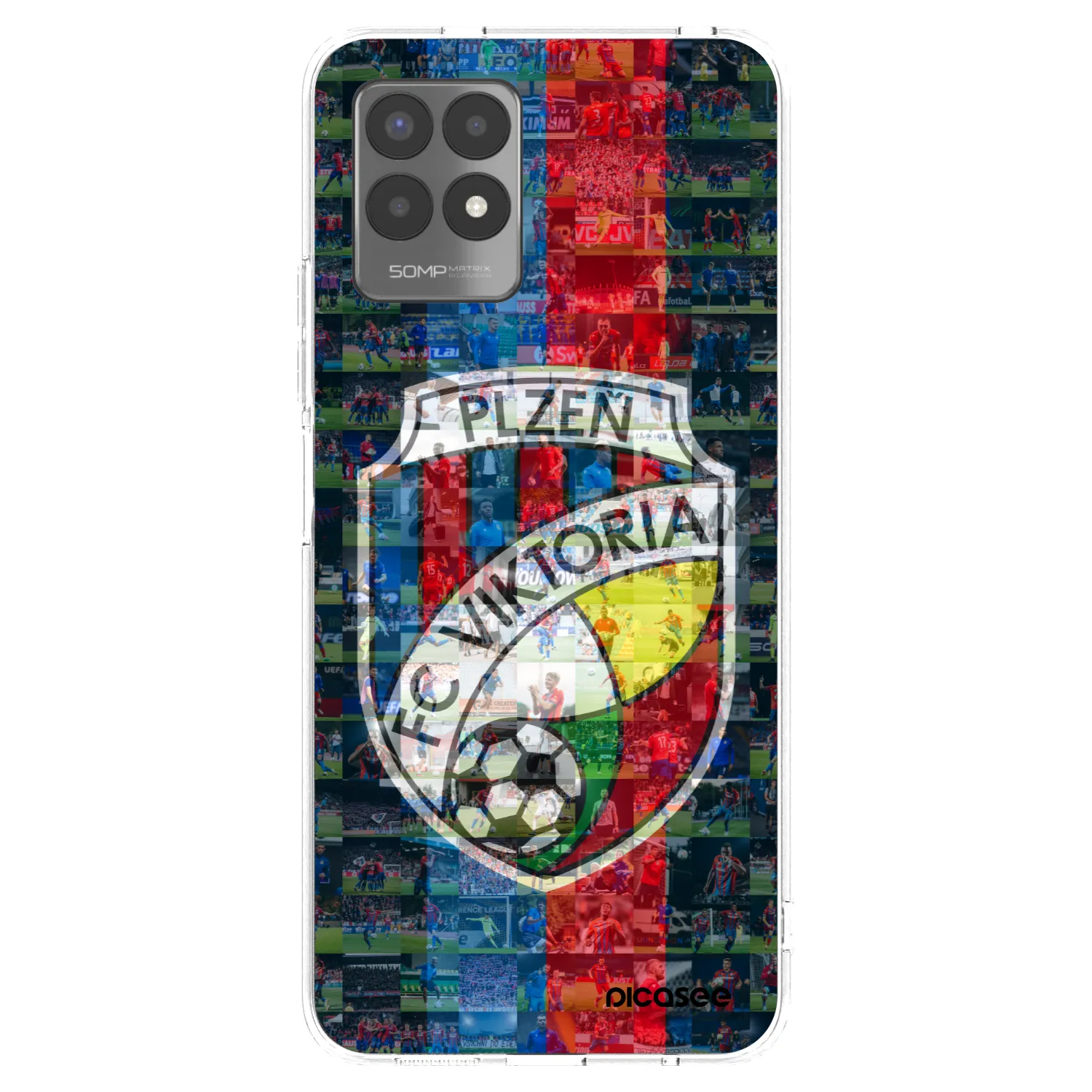 Picasee silikonový průhledný obal pro Realme 8i - FC Viktoria Plzeň A
