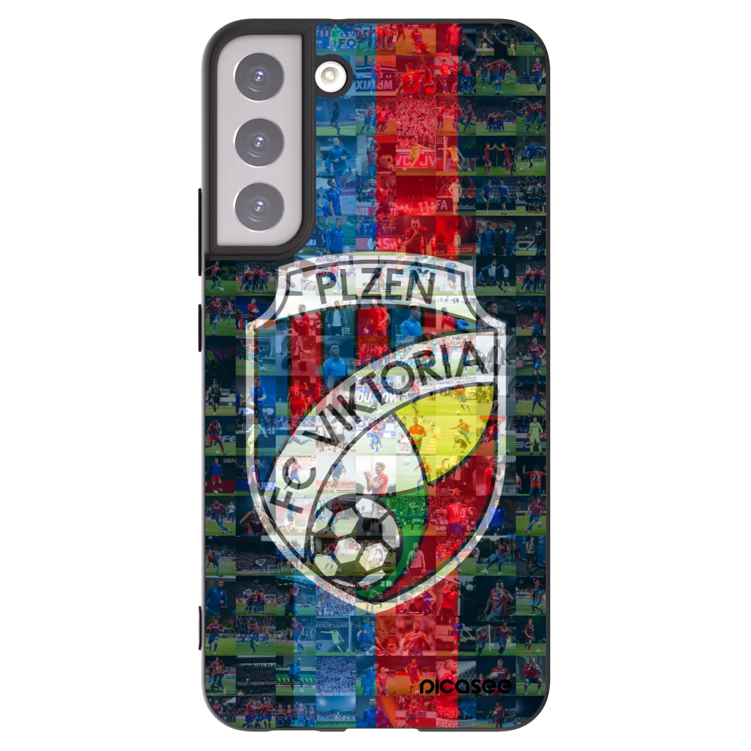 Picasee silikonový černý obal pro Samsung Galaxy S22+ 5G - FC Viktoria Plzeň A