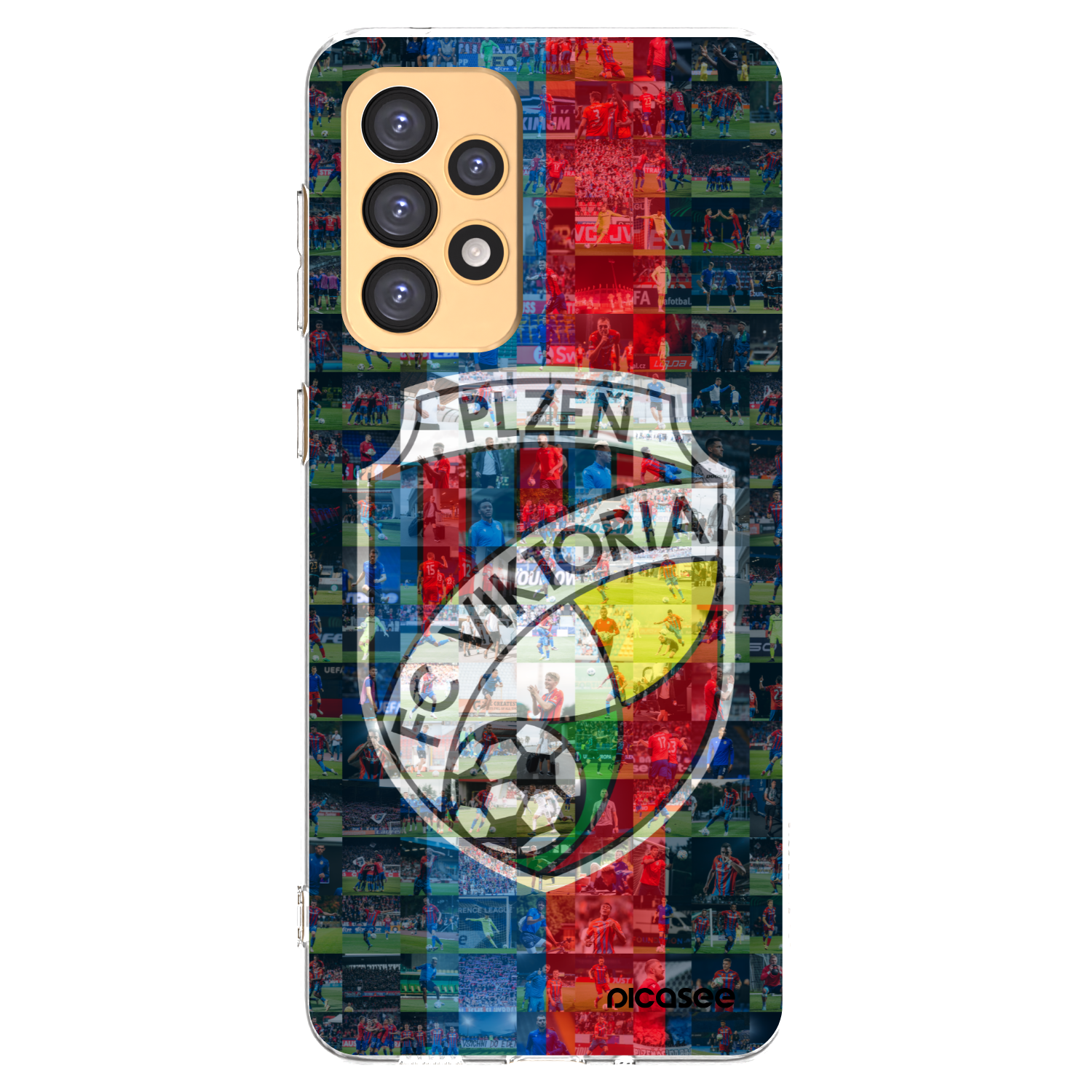 Picasee silikonový průhledný obal pro Samsung Galaxy A33 5G A336 - FC Viktoria Plzeň A