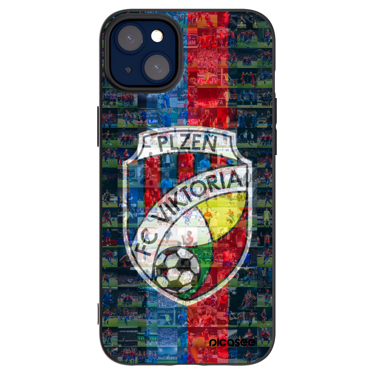 Picasee silikonový černý obal pro Apple iPhone 14 Plus - FC Viktoria Plzeň A