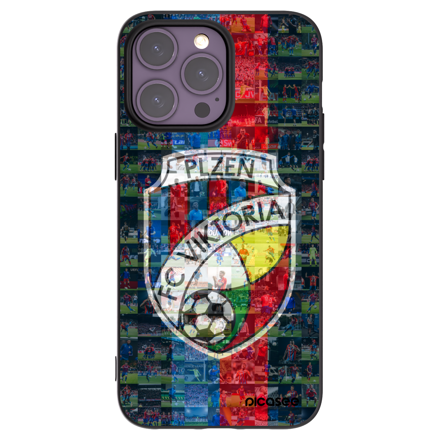 Picasee silikonový černý obal pro Apple iPhone 14 Pro Max - FC Viktoria Plzeň A
