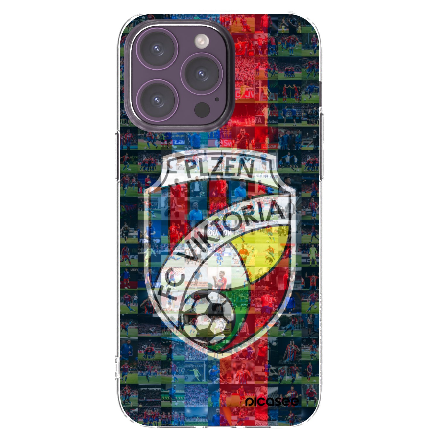 Picasee silikonový průhledný obal pro Apple iPhone 14 Pro Max - FC Viktoria Plzeň A