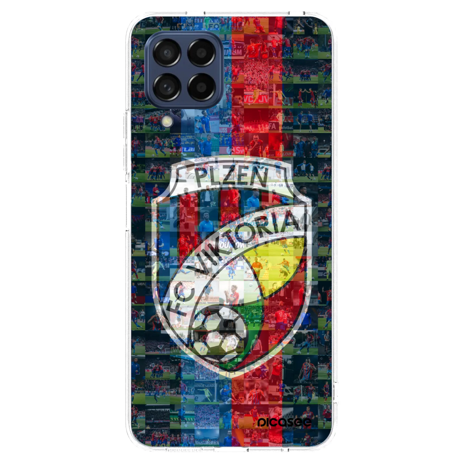 Picasee silikonový průhledný obal pro Samsung Galaxy M53 5G - FC Viktoria Plzeň A